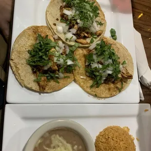 Tacos de Pollo y Chorizo