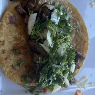 Steak taco