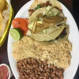 3 tacos dinner