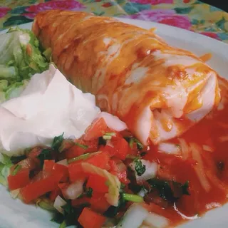 Enchilada Style Burrito