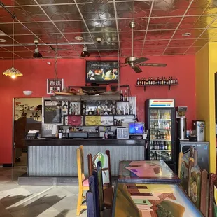 the interior of the restaurant