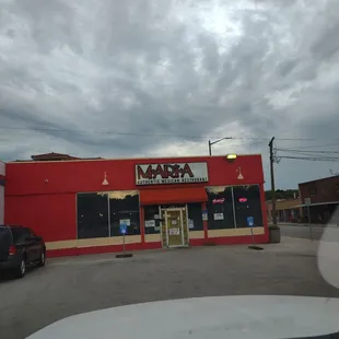 a view of the outside of the restaurant