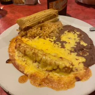 Small Combo Plate (Taco not pictured)