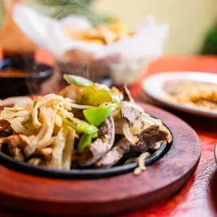a plate of food on a table