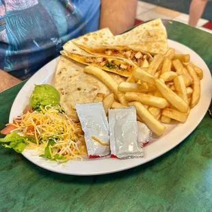 Chicken Quesadilla Lunch