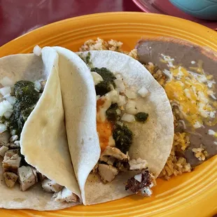 Street chicken tacos with chimichurri!!!