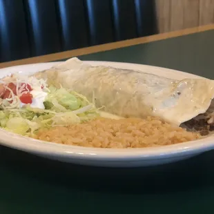 Tungi burrito so yummy with carnitas inside