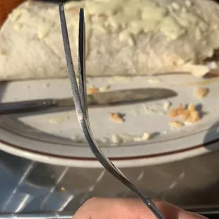 Bent fork