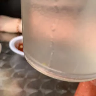 Something yellow in the water