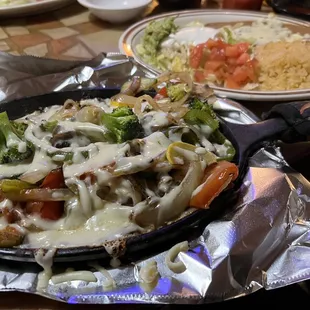 Vegetarian super fajita