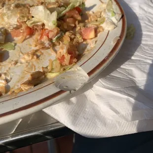 Chipped plate