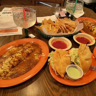 Maria's tacos &amp; chicken enchilada