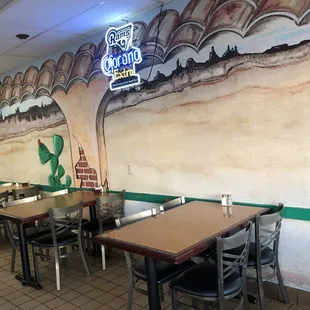 Inside Maria&apos;s - casual ambiance