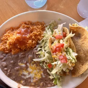 Beef taco combo
