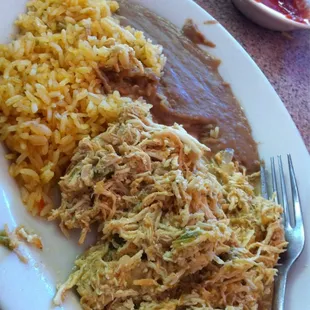 Chicken with beans and rice