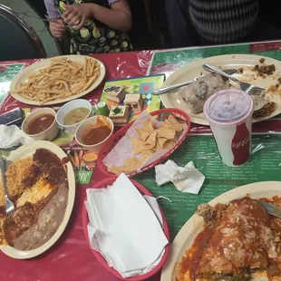 Still eating but food was too good not to show off to my husband and sister