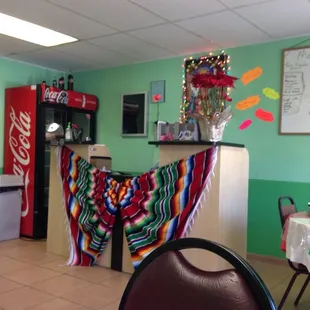 a mexican themed dining room