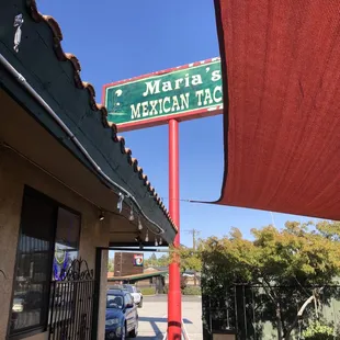 Exterior view from patio dining area.