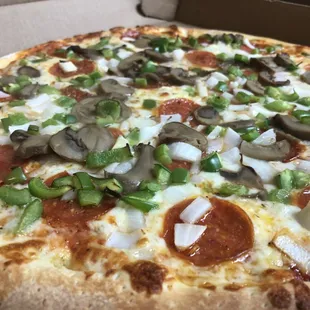 Our Homemade Pizza Sauce is Amazing, loaded with Toppings of your choice! What will you Create?