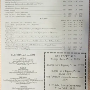 Menu - 6 of 6.