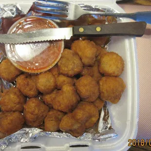 Fried mushrooms are quite good.😋