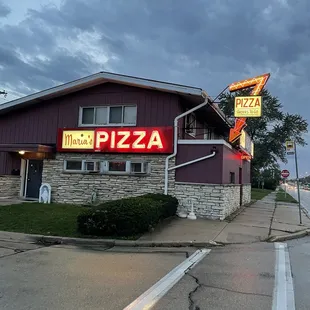 the front of the restaurant