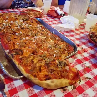 This is an ORIGINAL Maria's Supreme Large Pizza