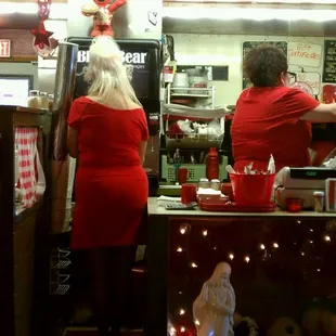 Workin hard at the counter...