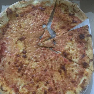 Pizza with suspicious bites missing