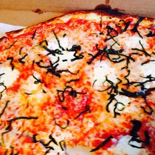 Large margarita pizza. YUM