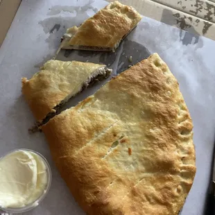 a piece of pie with a bite taken out of it