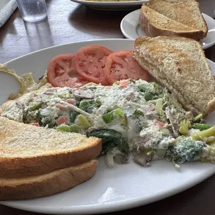 Veggie Omelette with egg whites