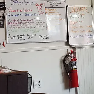 Maria's Home Cooking Menu &amp; Specials Board.  Saturday 11/4/2023