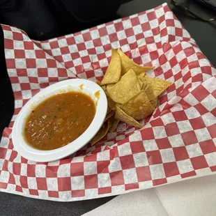 Chips and salsa.  So fresh