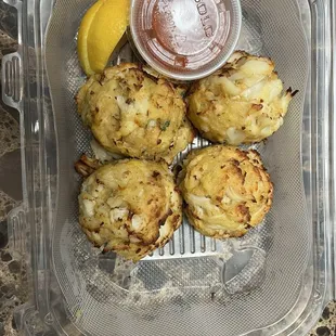 Crab balls big as crab cakes!