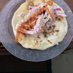Pork Bean and Cheese Pupusa