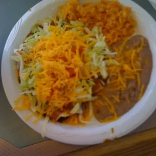 2 cheese enchiladas