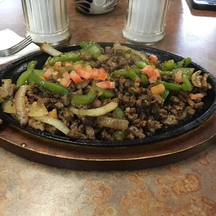 Steak fajitas!