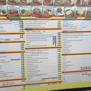menu, sushi and sashimi