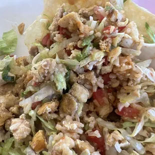 All rice and hardly any beans. Real dry