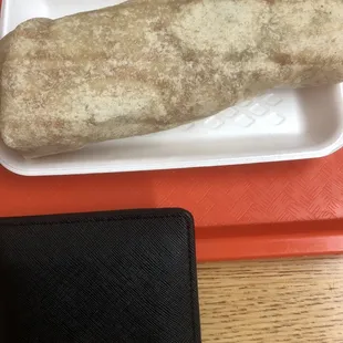 Size of the shrimp burrito