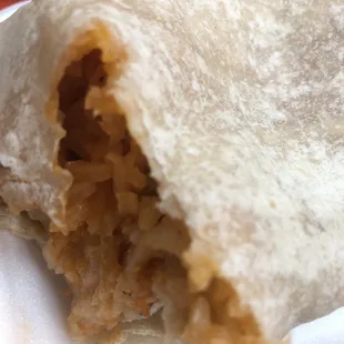 Shrimp burrito