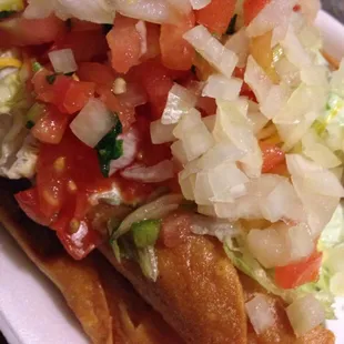 6 rolled tacos. $3.99 can't beat that!