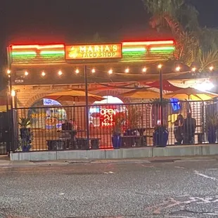 Showing that the store is open 24 hours