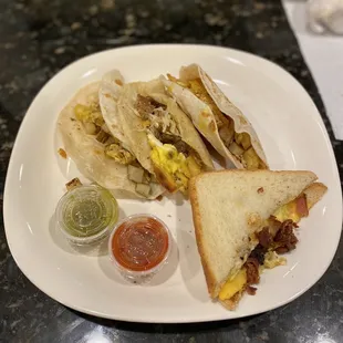 Breakfast Tacos Breakfast Sandwich