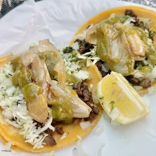 2 Asada Tacos  They were okay but lacking in flavor. Not the best