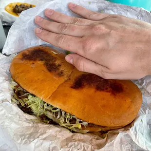 Asada Torta  These were huge and I was so excited but it was very bland