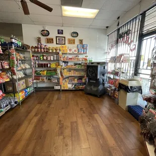 the inside of the store