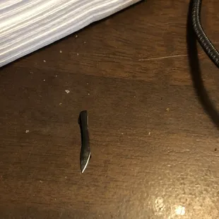 This was the sharp object that I found in my beans from that store! I was so disgusted to find this during dinner.