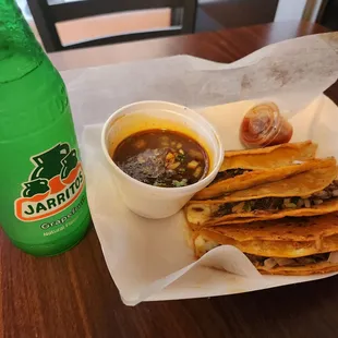 Grapefruit Jarritos &amp; Birria Tacos